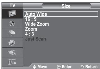 SAMSUNG LE40F86BD - Selecting the Screen Mode - 2