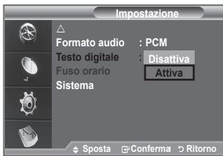 SAMSUNG LE40F86BD - Se il programma è trasmesso con testo digitale, esta funzione è attenuata. - 1