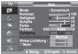 SAMSUNG LE40F86BD - Sie können den für ihre Augen angenehmsten Farbton auswahlen. - 2