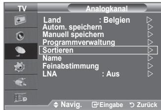 SAMSUNG LE40F86BD - Gespeicherte Sender sortieren - 1
