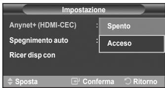 SAMSUNG LE40F86BD - Disattivazione automatica di un dispositivo Anynet+ allo spegnimento del teilevisore - 2
