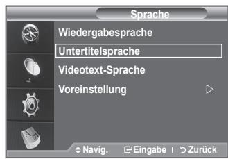 SAMSUNG LE40F86BD - Zeigt die Sprachinformationen für den eingehenden Audiostrom an. - 2