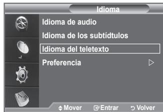 SAMSUNG LE40F86BD - Selección del idioma preferido (subítculos, audio o teletexto) - 3