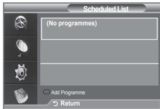 SAMSUNG LE40F86BD - Using the Scheduled List - 1