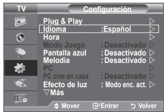 SAMSUNG LE40F86BD - Elección del idioma - 1