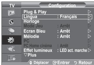 SAMSUNG LE40F86BD - Choix de la langue - 1
