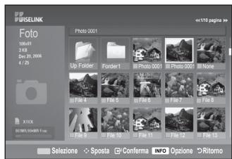 SAMSUNG LE40F86BD - Utilizzo del menu WISELINK - 6