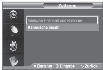 SAMSUNG LE40F86BD - Wahlen Sie die Zeitzone entsprechend Ihrwohnsitz aus. - 2