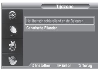 SAMSUNG LE40F86BD - De tijdzone selecteren (uitsluitend Spanje) - 2