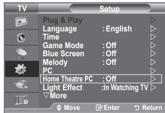 SAMSUNG LE40F86BD - Nastavitev PC-ja za domači kino - 1