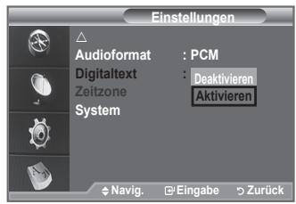 SAMSUNG LE40F86BD - Wenn das Programm mit Digitaltext gesendet wird, ist diese Funktion aktiviert. - 1
