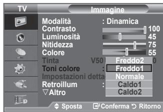 SAMSUNG LE40F86BD - Regolazione dell'immagine personalizzata - 3