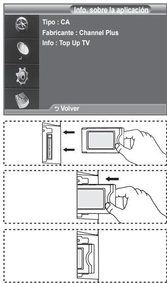 SAMSUNG LE40F86BD - La interfazcomings contiene ymuestra informacion acerca del CAM insertado en la ranura Cl. - 1