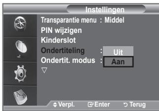 SAMSUNG LE40F86BD - De ondertiteling instellen - 1