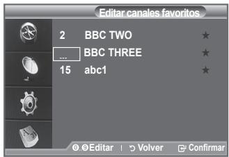 SAMSUNG LE40F86BD - Se peut usar esta funciona cuando uno o más canales favoritos se han seleccionado. - 6