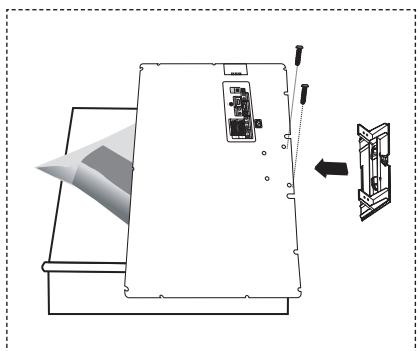 SAMSUNG LE40F86BD - Instalar o kit de montagem na parede - 1