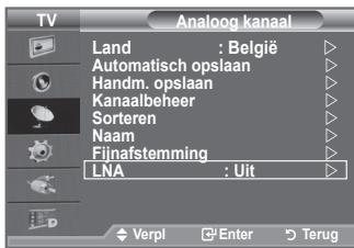 SAMSUNG LE40F86BD - Als het TV-signaal zwak is,=kunt u de ontvangst verbeteren met de LNA-functie. (Een ruisvrije versterker versterkt het inkomende signaal). - 1