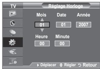 SAMSUNG LE40F86BD - Réglage et affichage de l'heure actuelle - 2