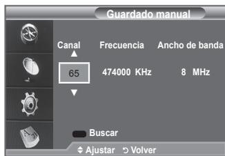 SAMSUNG LE40F86BD - Actualización manual de la lista de canales - 1