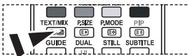 SAMSUNG LE40F86BD - Utilisation de fastext pour sélectionner une page télétexte - 1