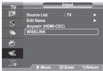 SAMSUNG LE40F86BD - Using the WISELINK Menu - 2
