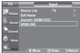 SAMSUNG LE40F86BD - Uporaba WISELINKILT - 2