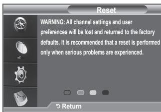 SAMSUNG LE40F86BD - You can reset the values stored to the factory default values. - 2