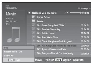 SAMSUNG LE40F86BD - Music function information icon - 6