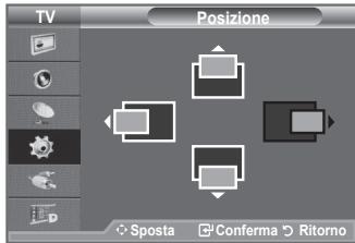 SAMSUNG LE40F86BD - Modifica della posizione dell'imagine: - 1
