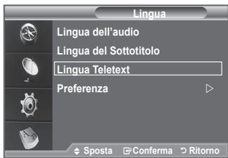 SAMSUNG LE40F86BD - Selezione della lingua preferita (sottotitoli, audio o teletext) - 3