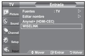 SAMSUNG LE40F86BD - Utilización del menu WISELINK - 1