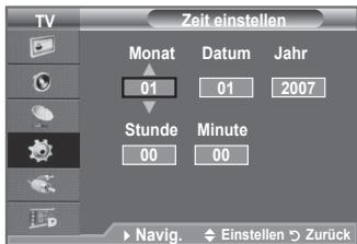SAMSUNG LE40F86BD - Aktuelle Uhrzeit einstellen und anzeigen - 2