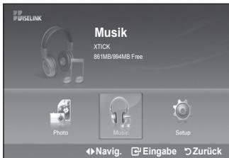 SAMSUNG LE40F86BD - MP3-Liste verwenden - 1