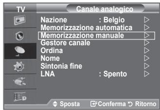 SAMSUNG LE40F86BD - Memorizzazione automatica dei canali - 1