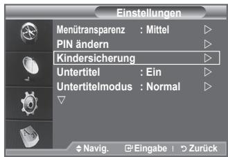 SAMSUNG LE40F86BD - Kindersicherung einstellen - 1