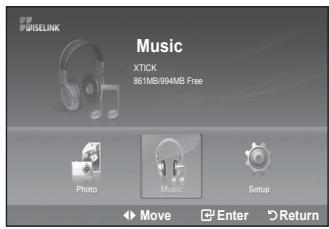 SAMSUNG LE40F86BD - Uporaba MP3 seznama - 1