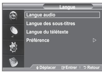 SAMSUNG LE40F86BD - Sélection de la langue (sous-titres, audio ou teletext) - 1