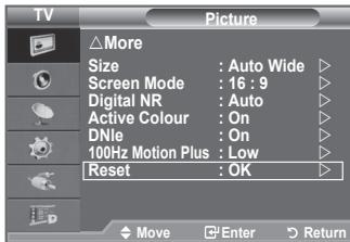 SAMSUNG LE40F86BD - You can return to the factory defaults picture settings. - 1