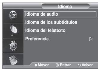 SAMSUNG LE40F86BD - Selección del idioma preferido (subítculos, audio o teletexto) - 1