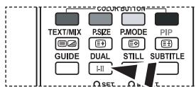 SAMSUNG LE40F86BD - De geluidsmodus selecteren - 1
