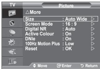 SAMSUNG LE40F86BD - Selecting the Screen Mode - 1