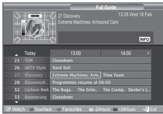 SAMSUNG LE40F86BD - Viewing the EPG (Electronic Programme Guide) Information - 2
