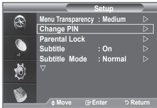 SAMSUNG LE40F86BD - You can set the Transparency of the menu. - 5