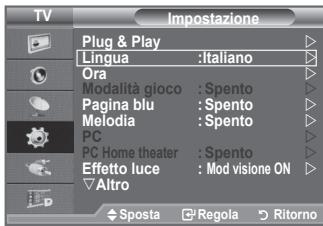 SAMSUNG LE40F86BD - Scelta della lingua - 1