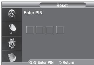 SAMSUNG LE40F86BD - You can reset the values stored to the factory default values. - 1