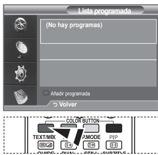 SAMSUNG LE40F86BD - Uso de la lista programada - 1