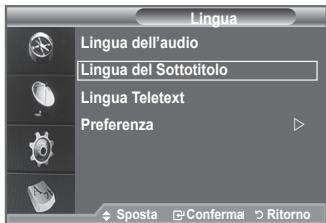 SAMSUNG LE40F86BD - Selezione della lingua preferita (sottotitoli, audio o teletext) - 2