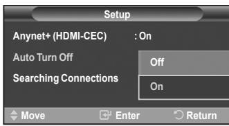 SAMSUNG LE40F86BD - Turning an Anynet+ Device Off Automatically when the TV is Turned Off - 1