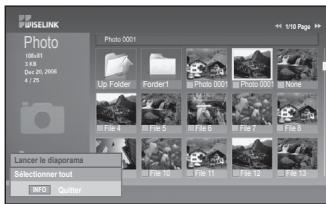 SAMSUNG LE40F86BD - Affichage d'un diaporama - 3