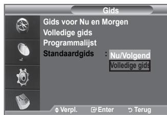 SAMSUNG LE40F86BD - De standardgids instellen - 1